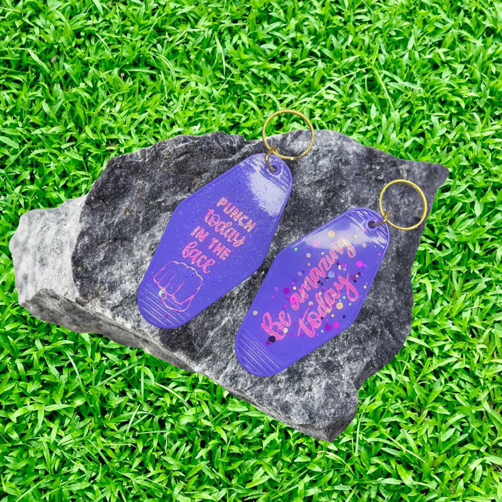 Custom motel keychains